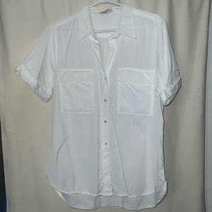 Babaton Short Sleeve Utility Shirt White Size M